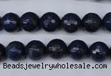 CNL603 15.5 inches 10mm faceted round natural lapis lazuli gemstone beads