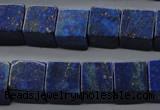 CNL645 15.5 inches 12*12mm cube natural lapis lazuli beads