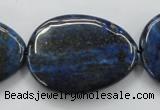 CNL655 15.5 inches 25*35mm flat teardrop natural lapis lazuli beads