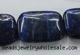 CNL672 15.5 inches 22*30mm rectangle natural lapis lazuli beads