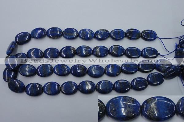 CNL754 15.5 inches 15*20mm oval natural lapis lazuli gemstone beads