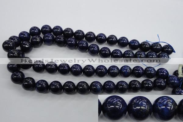 CNL855 15.5 inches 14mm round natural lapis lazuli gemstone beads