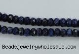 CNL871 15.5 inches 4*6mm faceted rondelle natural lapis lazuli beads