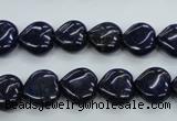 CNL932 15.5 inches 12*12mm heart natural lapis lazuli gemstone beads