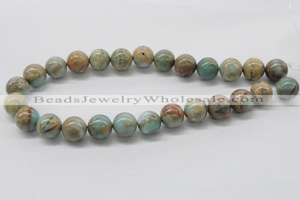 CNS04 16 inches 16mm round natural serpentine jasper beads wholesale