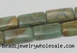 CNS19 16 inches 10*20mm rectangle natural serpentine jasper beads