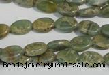 CNS240 15.5 inches 8*12mm oval natural serpentine jasper beads