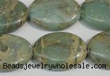 CNS242 15.5 inches 18*25mm oval natural serpentine jasper beads