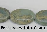 CNS243 15.5 inches 20*30mm oval natural serpentine jasper beads