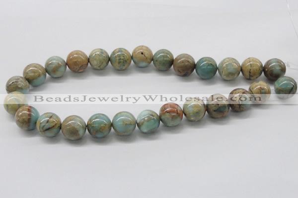 CNS26 16 inches 14mm round natural serpentine jasper beads wholesale