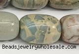 CNS313 15.5 inches 13*18mm drum serpentine jasper beads