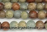 CNS330 15.5 inches 4mm round serpentine jasper beads wholesale