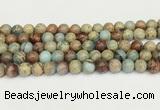 CNS332 15.5 inches 8mm round serpentine jasper beads wholesale