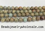 CNS334 15.5 inches 12mm round serpentine jasper beads wholesale