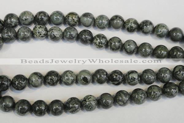 CNS404 15.5 inches 12mm round natural serpentine jasper beads