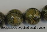 CNS508 15.5 inches 20mm round natural serpentine jasper beads