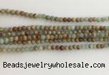 CNS700 15.5 inches 4mm round serpentine jasper beads wholesale