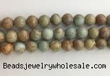 CNS704 15.5 inches 12mm round serpentine jasper beads wholesale