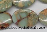 CNS96 15.5 inches 22*30mm oval natural serpentine jasper beads