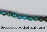 CNT02 16 inches 6mm round natural turquoise beads wholesale