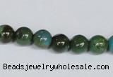 CNT05 16 inches 9mm round natural turquoise beads wholesale