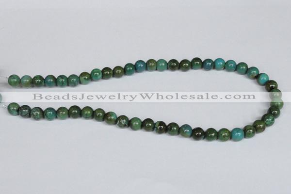 CNT05 16 inches 9mm round natural turquoise beads wholesale