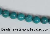 CNT07 16 inches 8mm round natural turquoise beads wholesale