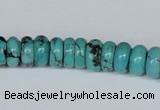 CNT10 16 inches 4*10mm rondelle natural turquoise beads wholesale