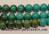 CNT105 15.5 inches 9mm round natural turquoise beads wholesale