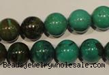 CNT107 15.5 inches 12mm round natural turquoise beads wholesale