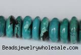 CNT11 16 inches multi-size rondelle natural turquoise beads wholesale