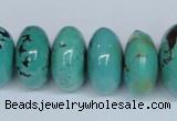 CNT12 16 inches multi-size rondelle natural turquoise beads wholesale