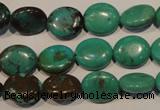 CNT120 15.5 inches 10*12mm oval natural turquoise beads wholesale