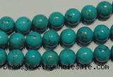 CNT147 15.5 inches 8mm round natural turquoise beads wholesale