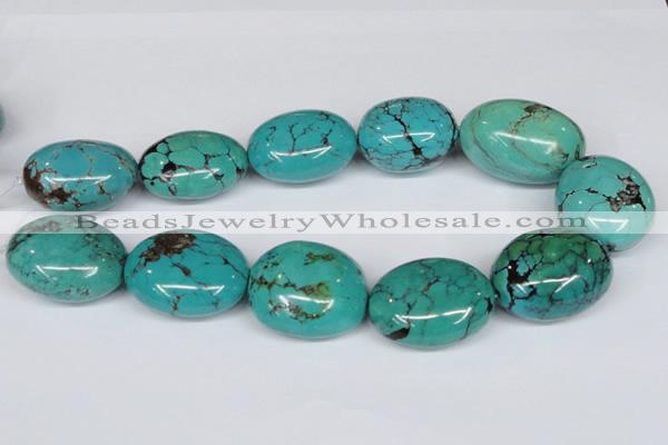 CNT16 16 inches 26-35mm nugget natural turquoise beads wholesale