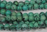 CNT206 15.5 inches 6mm round natural turquoise beads wholesale