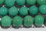 CNT209 15.5 inches 10mm round natural turquoise beads wholesale