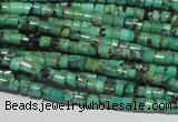 CNT216 15.5 inches 2.5*3mm heishi natural turquoise beads wholesale