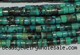 CNT217 15.5 inches 2.5*3mm heishi natural turquoise beads wholesale