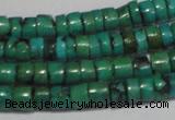 CNT219 15.5 inches 3*4mm – 4*5mm heishi natural turquoise beads