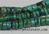 CNT220 15.5 inches 3*7mm – 5*9mm heishi natural turquoise beads