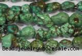 CNT243 15.5 inches 8*10mm - 10*14mm nuggets natural turquoise beads