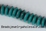 CNT27 16 inches 6*15mm rondelle natural turquoise beads wholesale