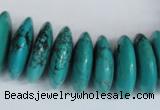 CNT29 16 inches 8*25mm rondelle natural turquoise beads wholesale