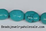 CNT34 16 inches 15*18mm nugget natural turquoise beads wholesale