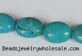 CNT35 16 inches 15*20mm oval natural turquoise beads wholesale