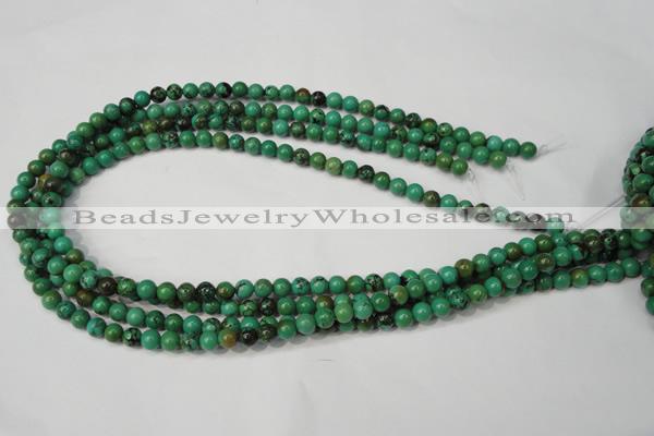 CNT351 15.5 inches 6mm round turquoise beads wholesale