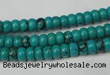 CNT360 15.5 inches 4*6mm rondelle turquoise beads wholesale