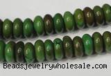 CNT366 15.5 inches 5*10mm rondelle turquoise beads wholesale