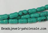 CNT372 15.5 inches 5*10mm bone turquoise beads wholesale